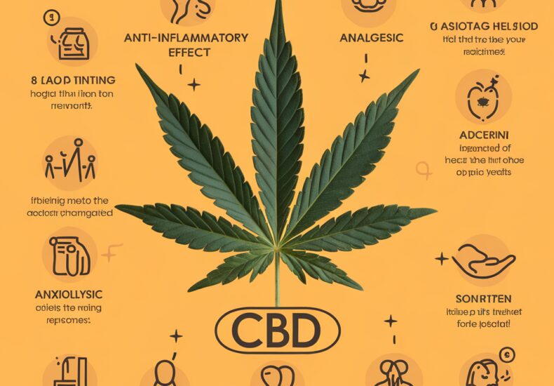 Infographie expliquant la définition du CBD