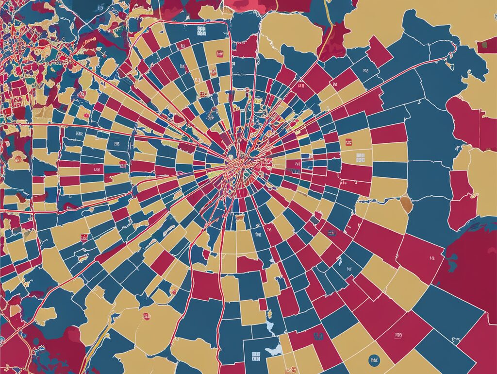 Detailed map of Central Business District in London
