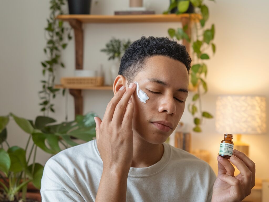 Molécule de cannabidiol avec huile de CBD