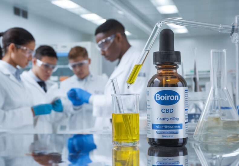 Flacon de CBD Boiron, un produit naturel pour la relaxation et le bien-être