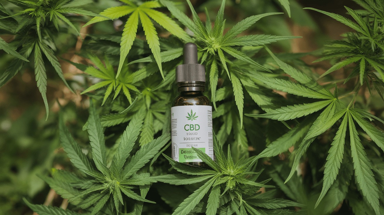 Bouteille de CBD liquide pour cigarette électronique