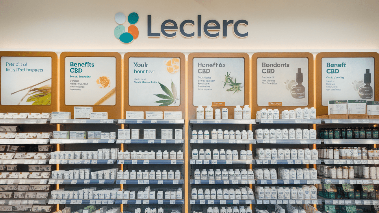 Produits CBD disponibles en parapharmacie Leclerc