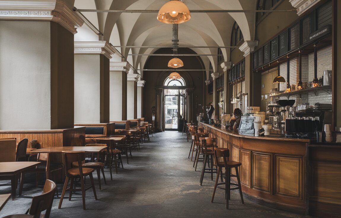 A steaming cup of coffee in a cozy Melbourne CBD café