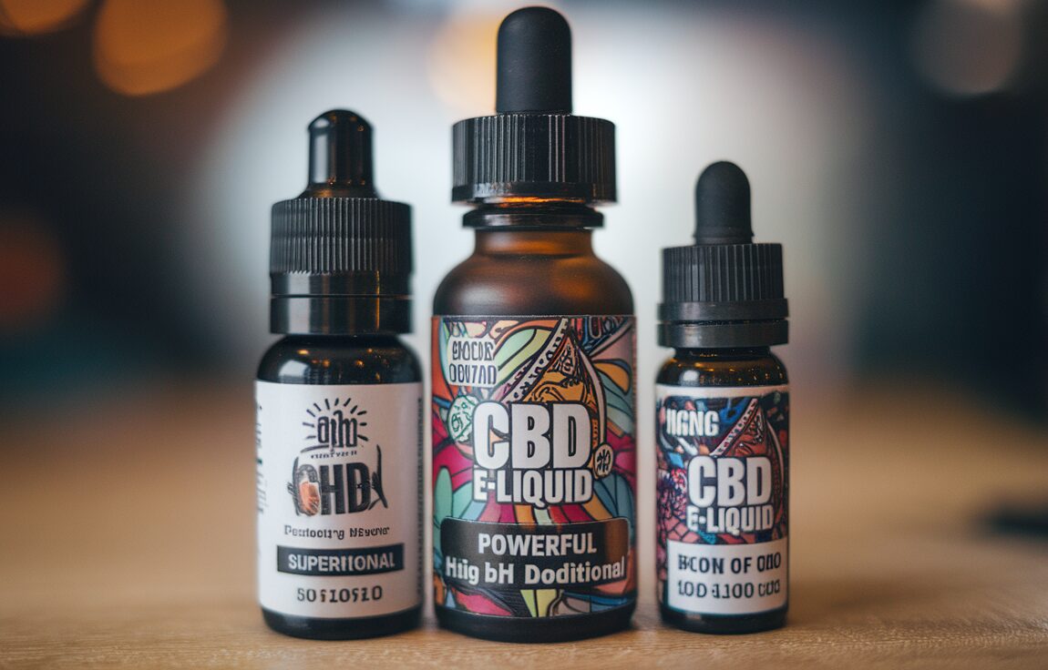 Bouteille d'e-liquide CBD ultra puissant